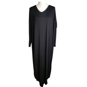 TheMogan Women's Casual Short Sleeve Jersey Relaxed T-Shirt Maxi Long DressLarge